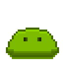 Animated pixel-art slime enemy